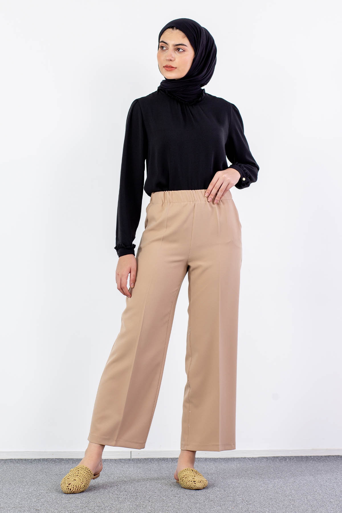 002 Pantolon 38-52 - Bej - 1