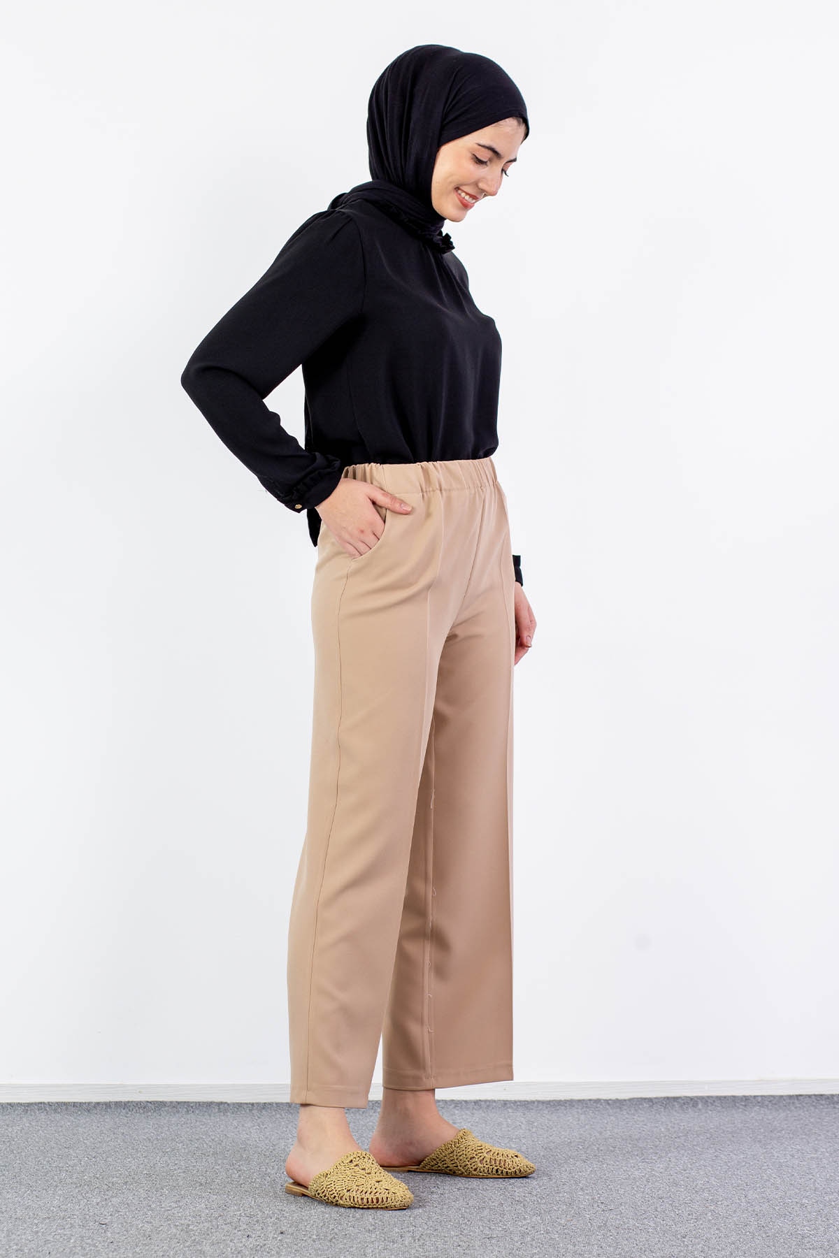 002 Pantolon 38-52 - Bej - 2