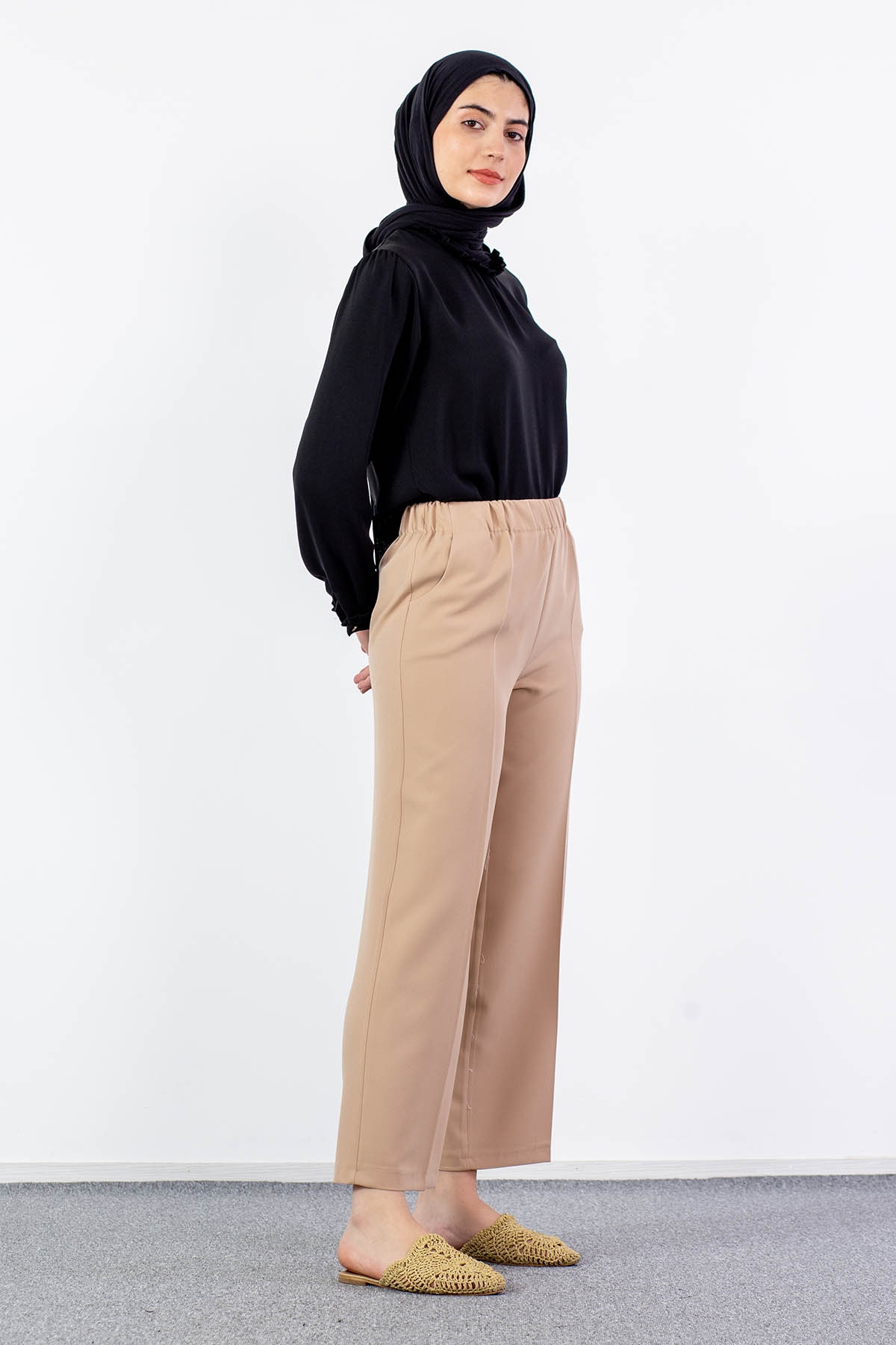 002 Pantolon 38-52 - Bej - 3