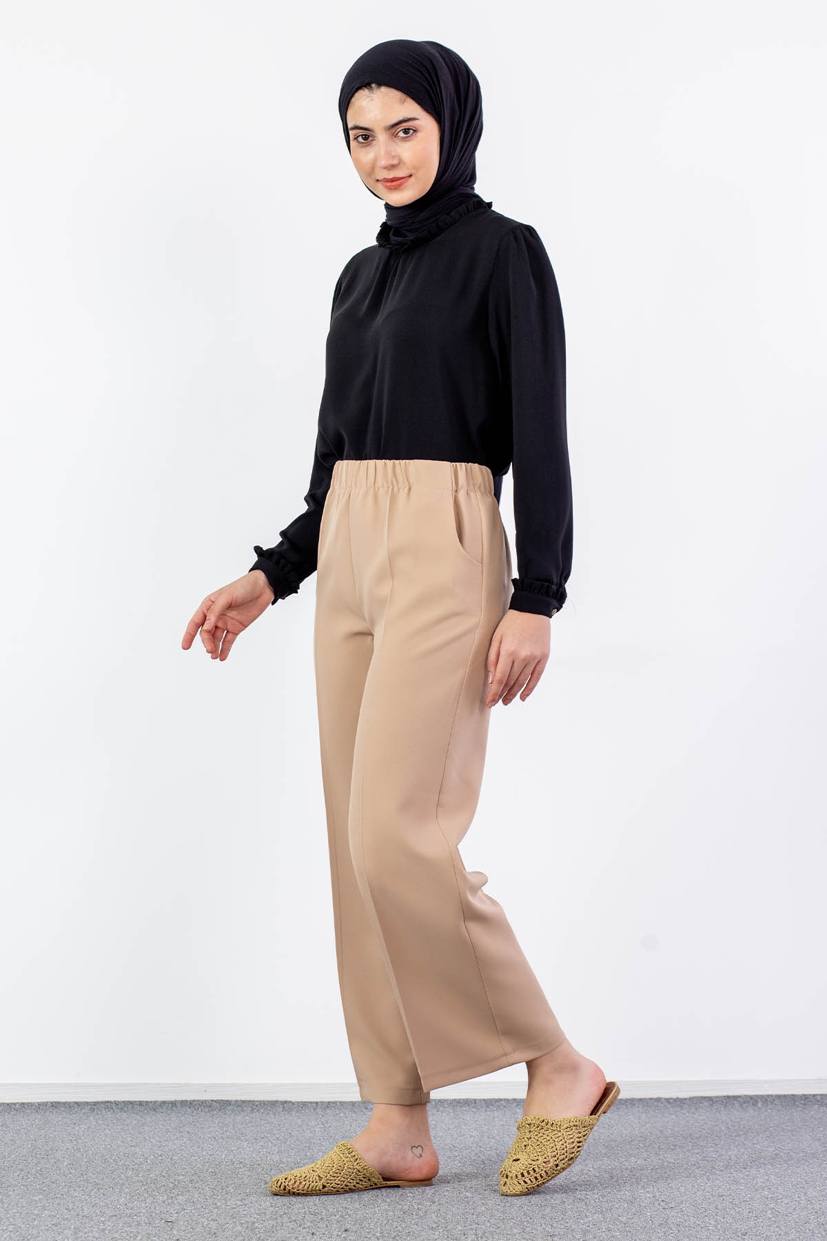 002 Pantolon 38-52 - Bej - 4