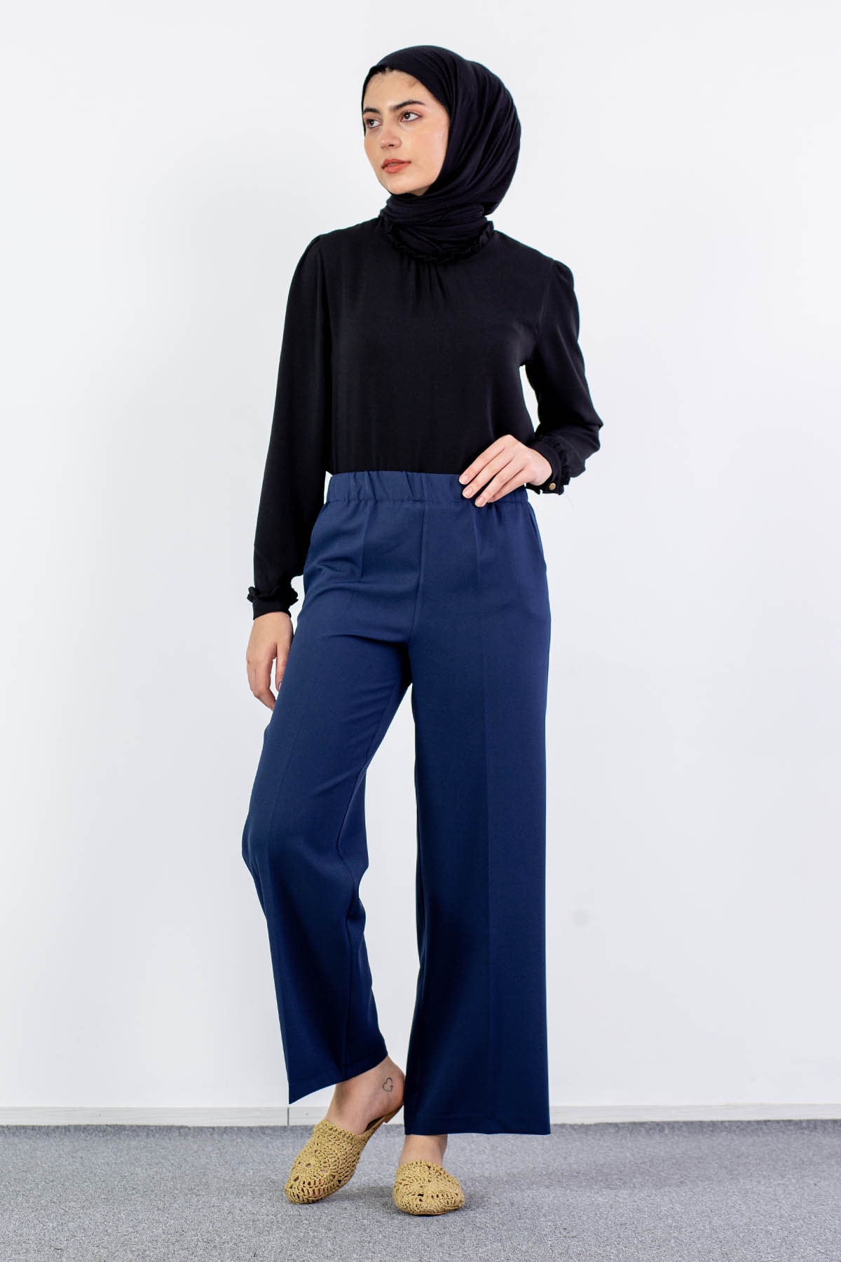 002 Pantolon 38-52 - Lacivert - 1