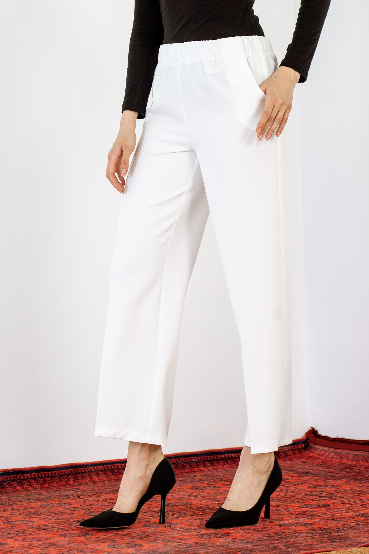 002 Pantolon 40-50 - Ekru - - 2