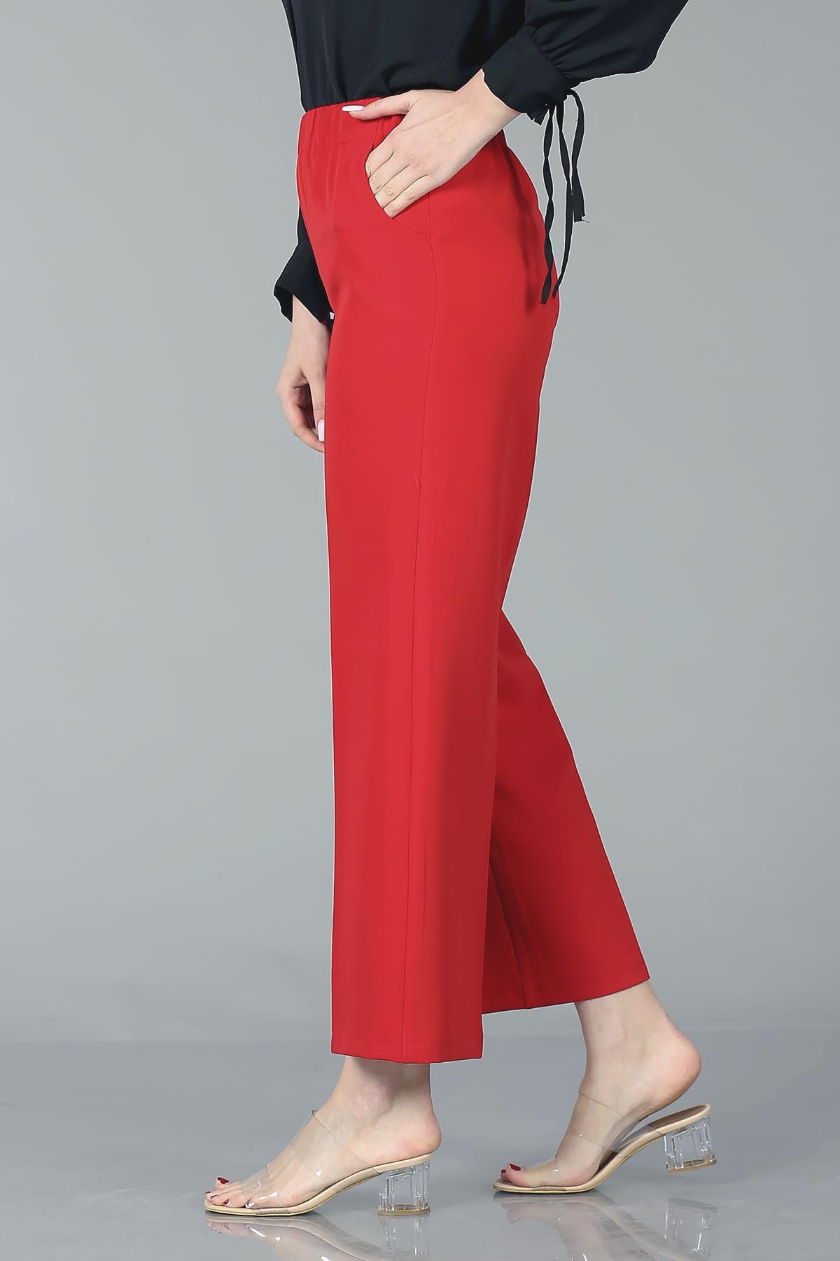 002 Pantolon 40-50 - Kirmizi - 2