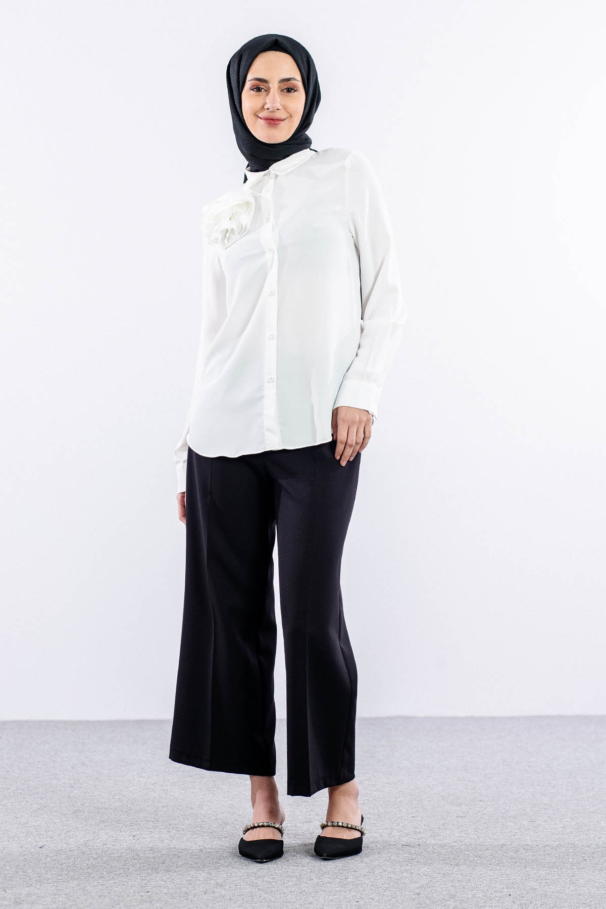 00289 Gömlek 38-44 - Ekru - 1