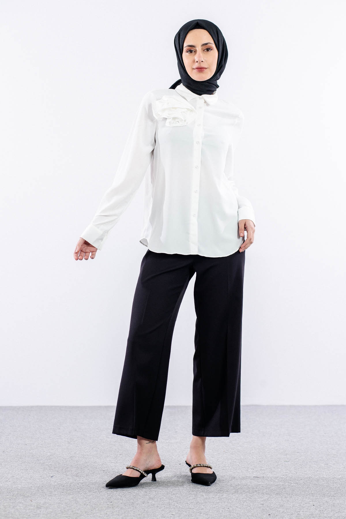 00289 Gömlek 38-44 - Ekru - 3