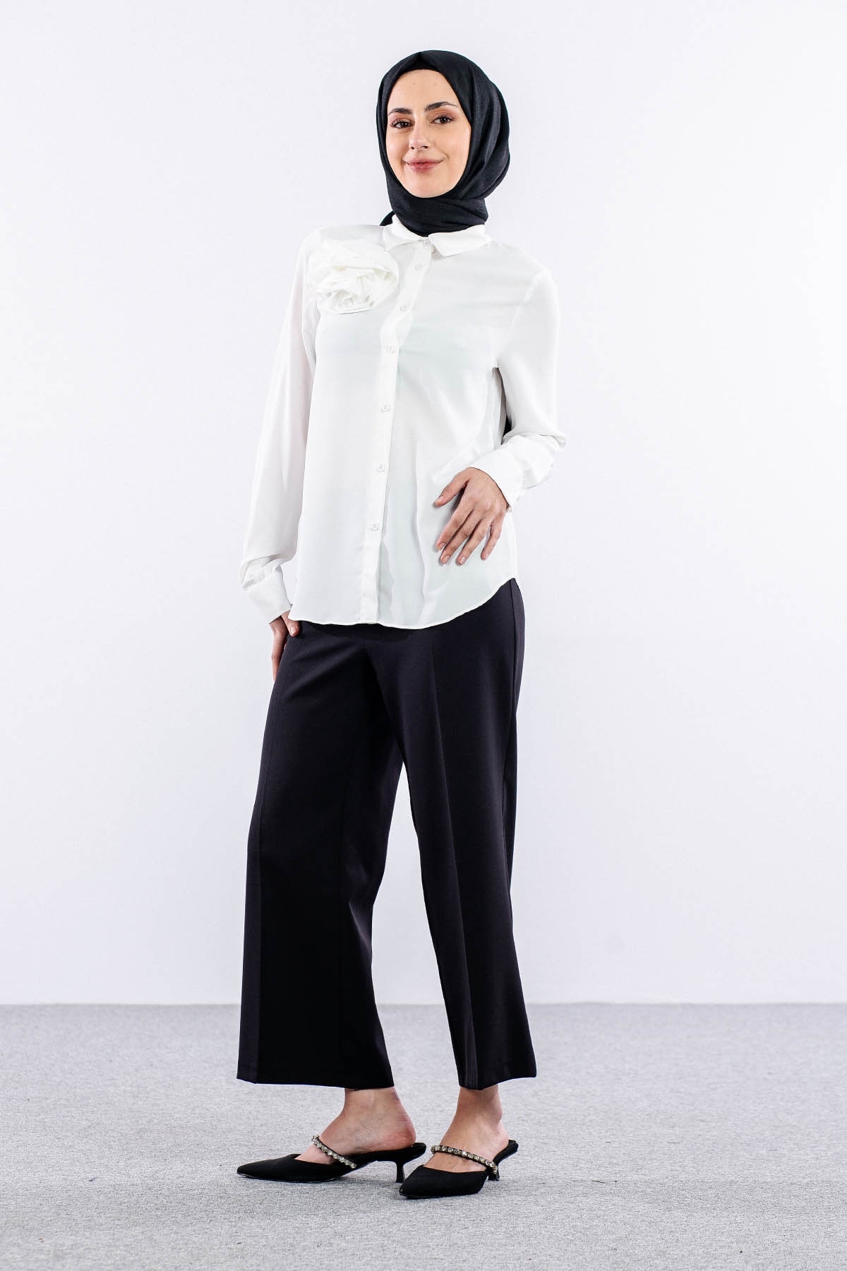 00289 Gömlek 38-44 - Ekru - 5