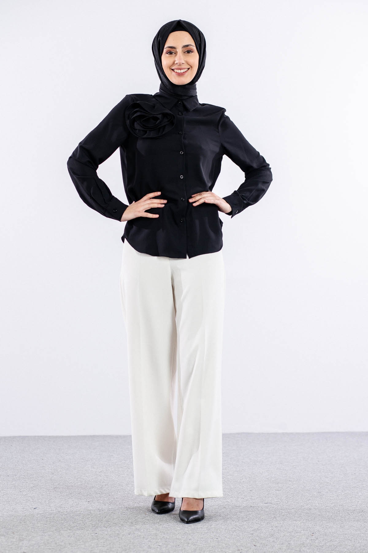 00289 Gömlek 38-44 - Siyah - 2