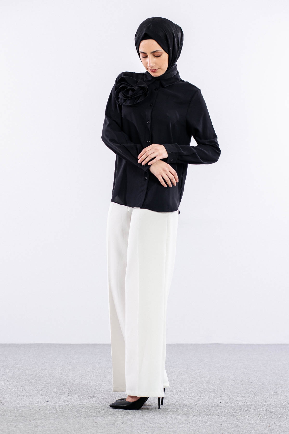 00289 Gömlek 38-44 - Siyah - 3