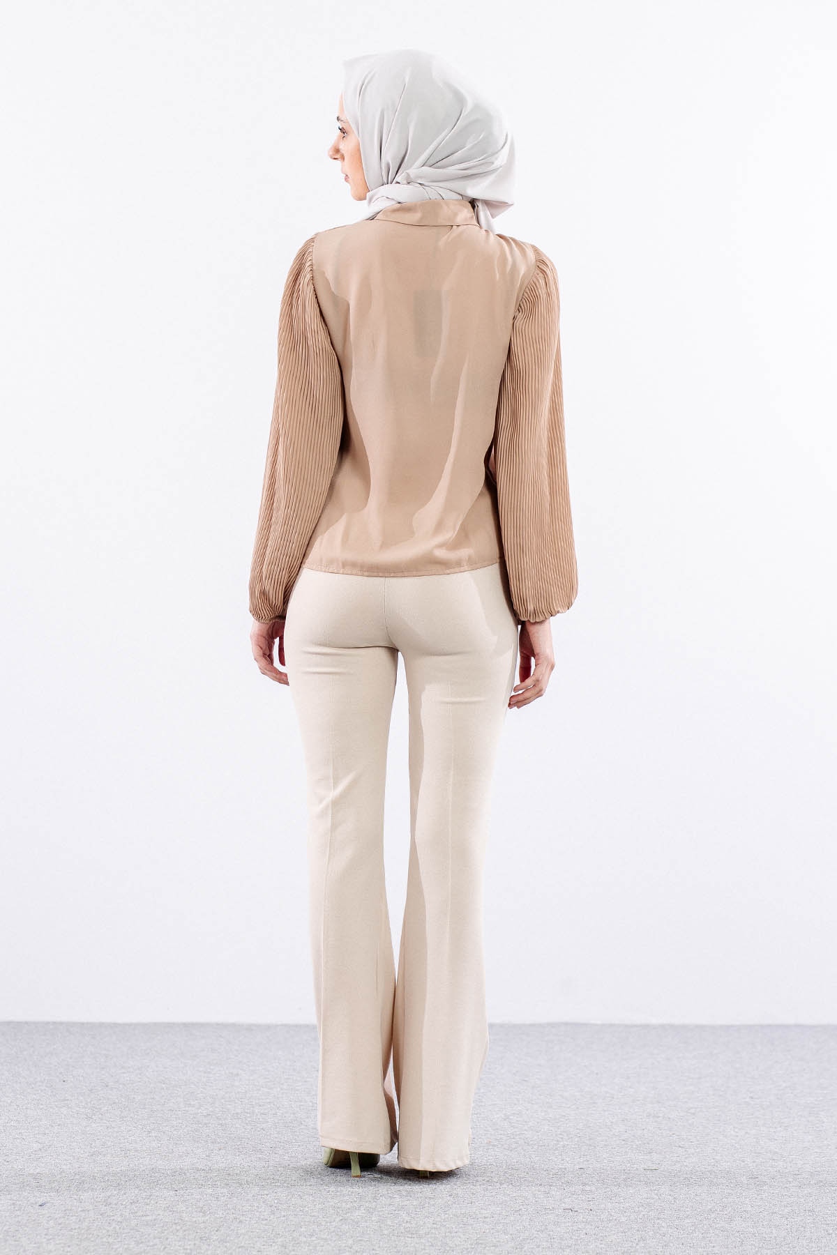 0100  Gömlek 38-44 - Bej - 6