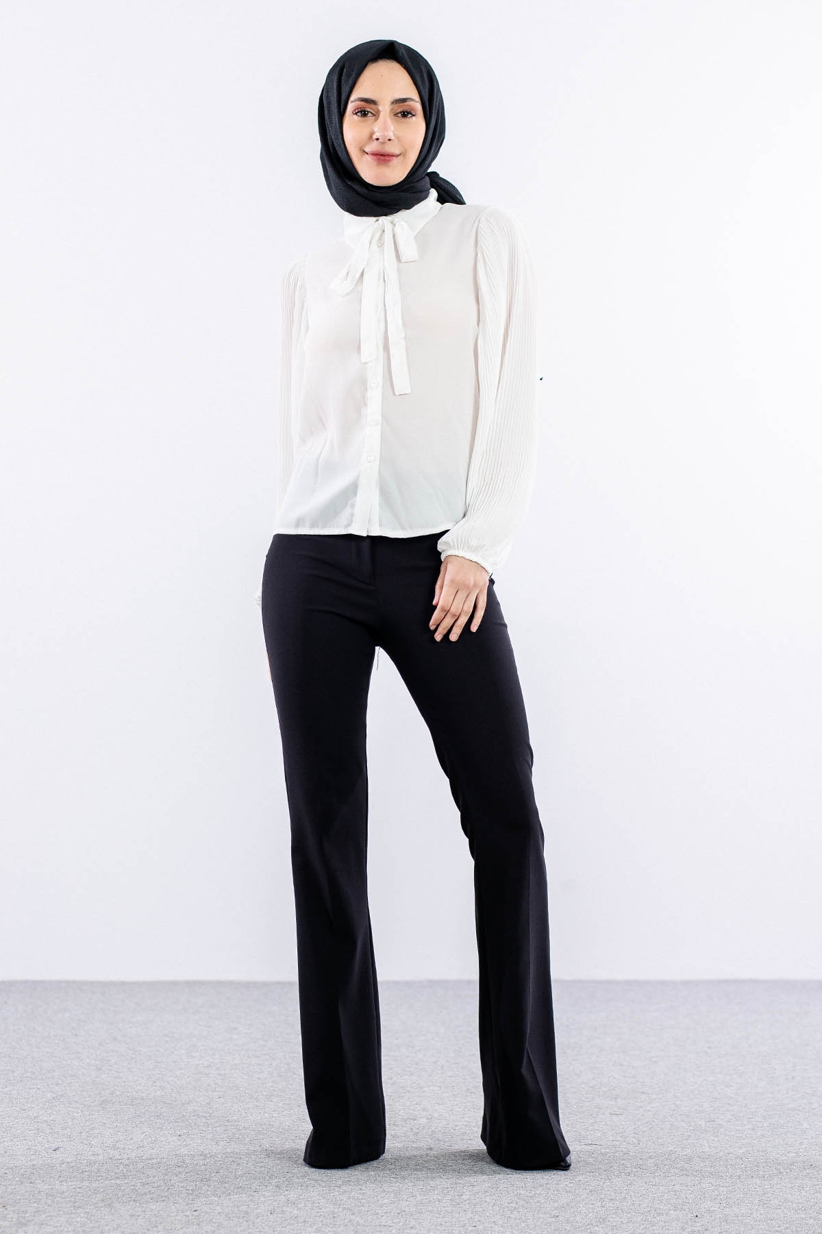 0100  Gömlek 38-44 - Ekru - 1