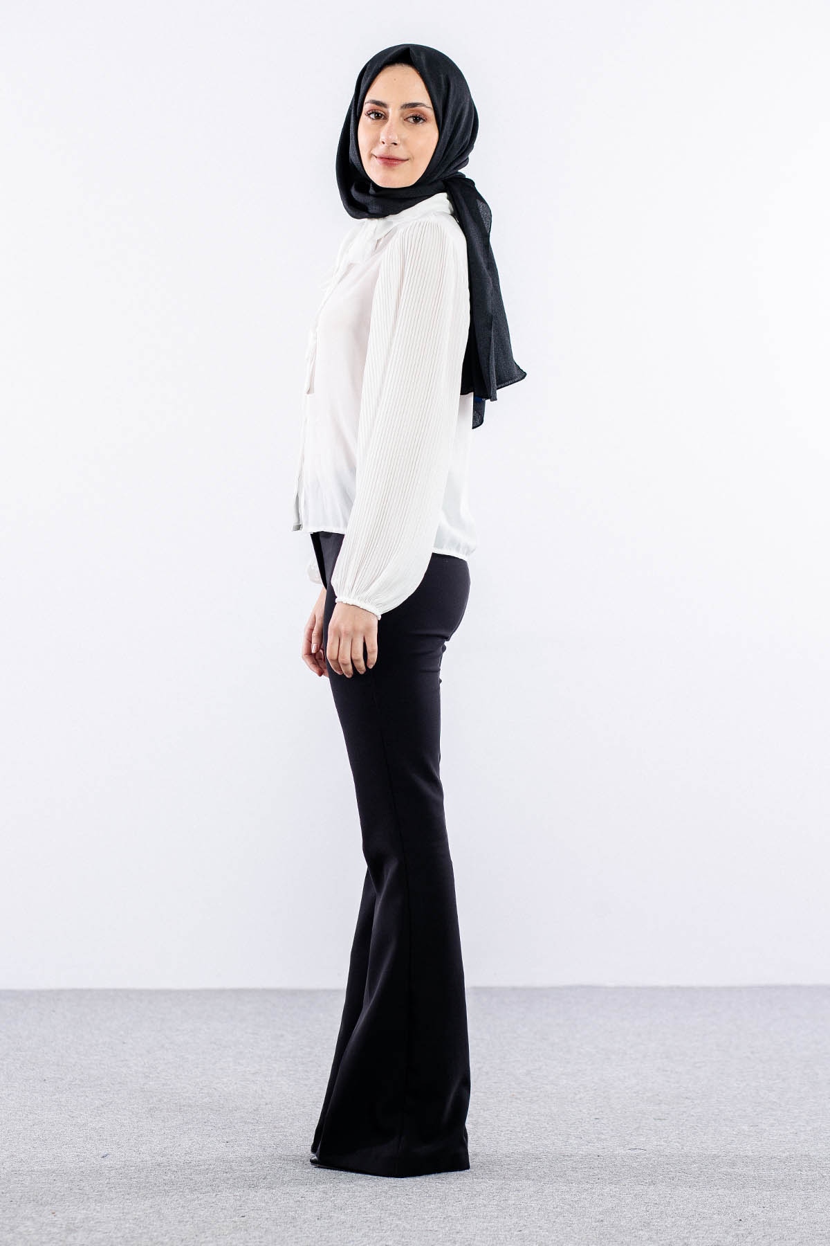 0100  Gömlek 38-44 - Ekru - 3