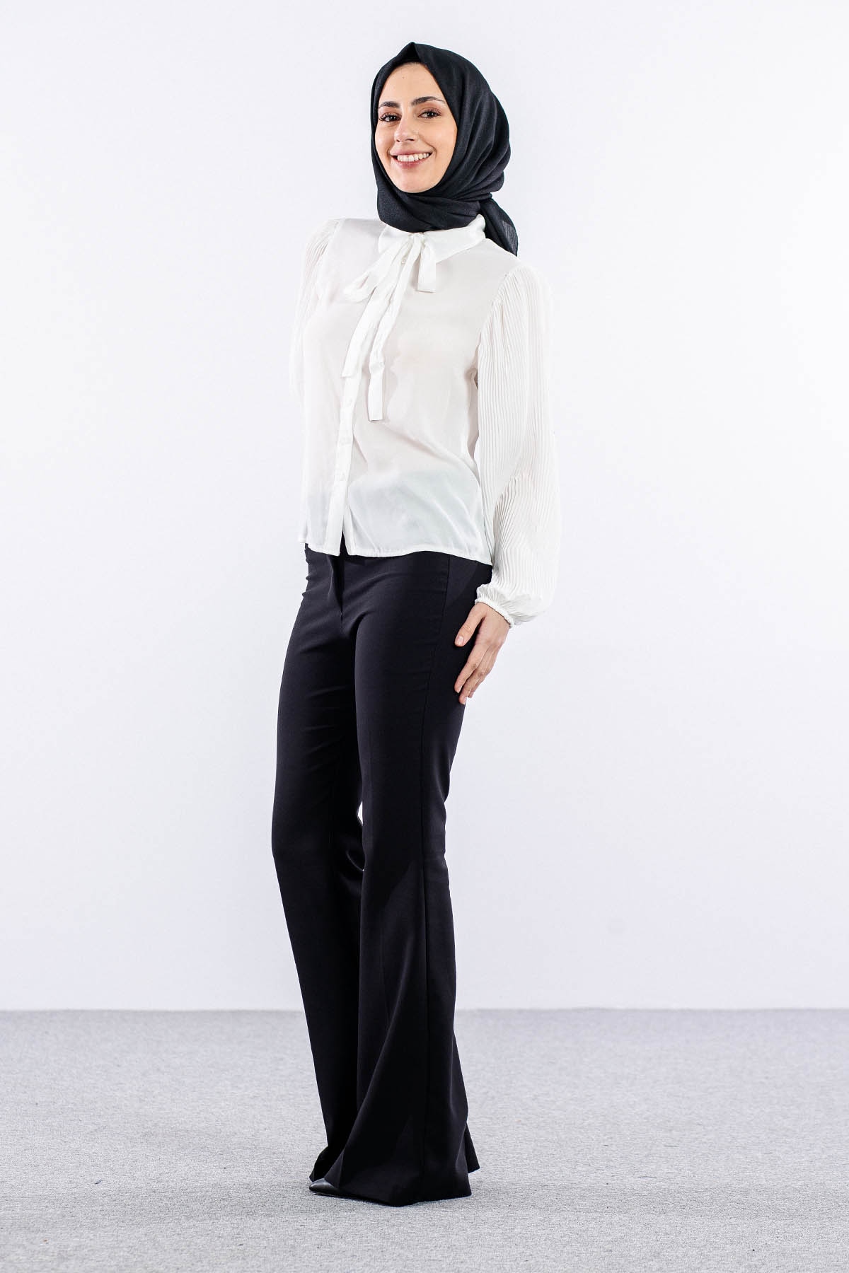 0100  Gömlek 38-44 - Ekru - 4