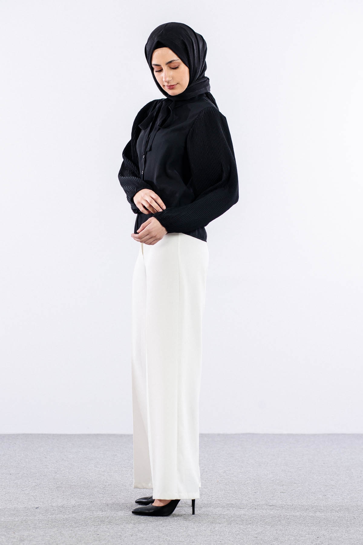 0100  Gömlek 38-44 - Siyah - 3