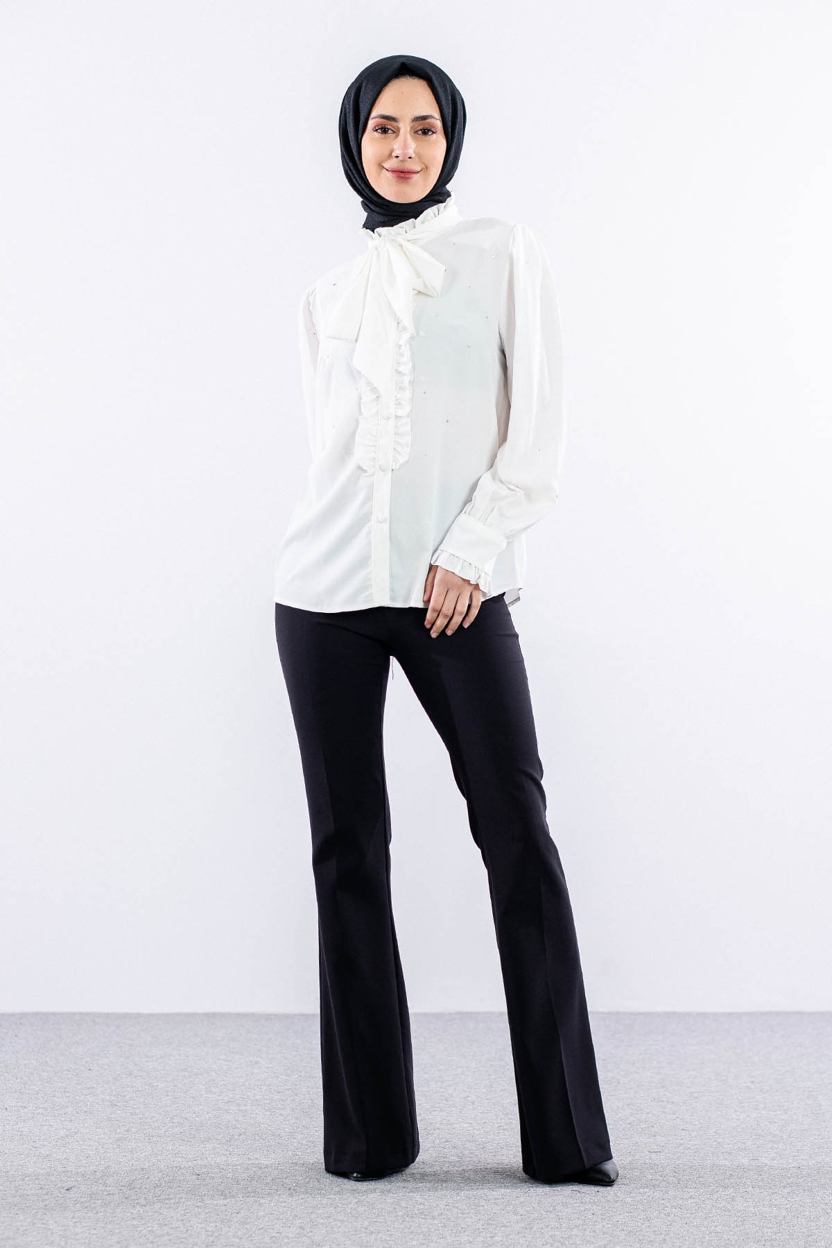 0228 Gömlek 38-44 - Ekru - 1