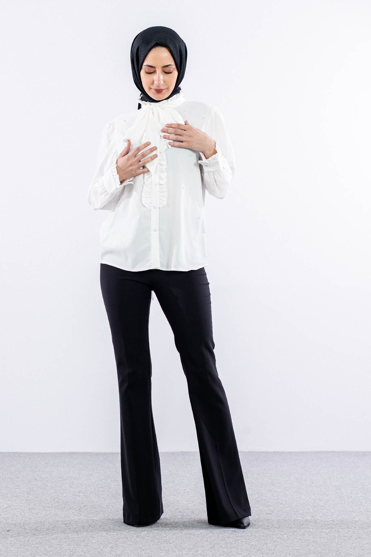 0228 Gömlek 38-44 - Ekru - 2