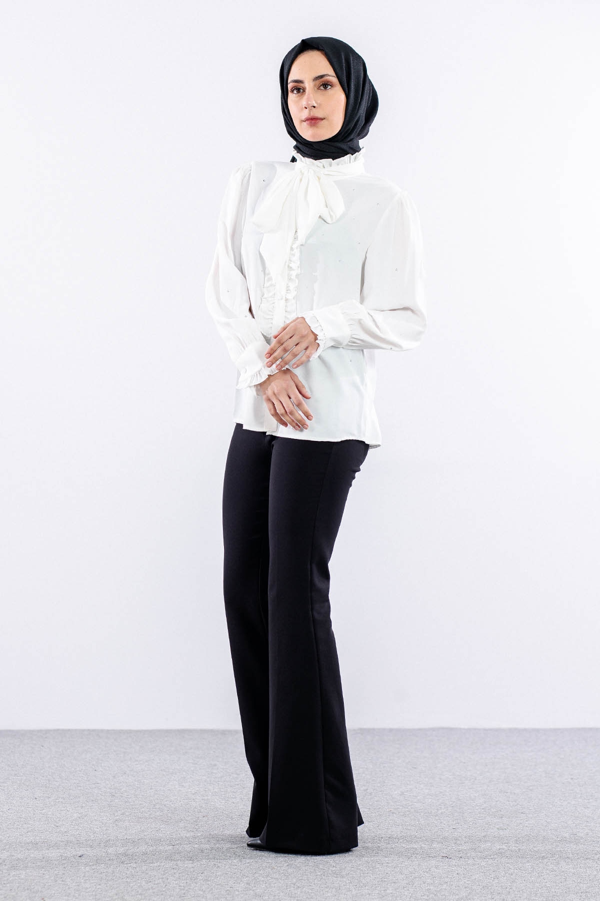 0228 Gömlek 38-44 - Ekru - 4