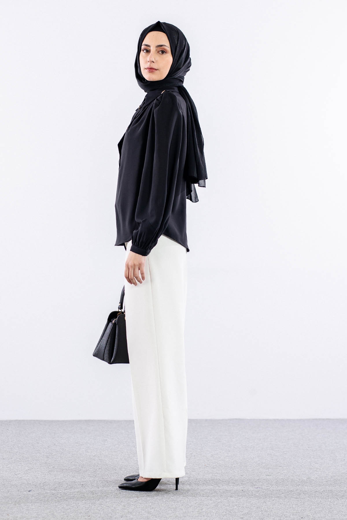 0420 Gömlek 38-44 - Siyah - 4