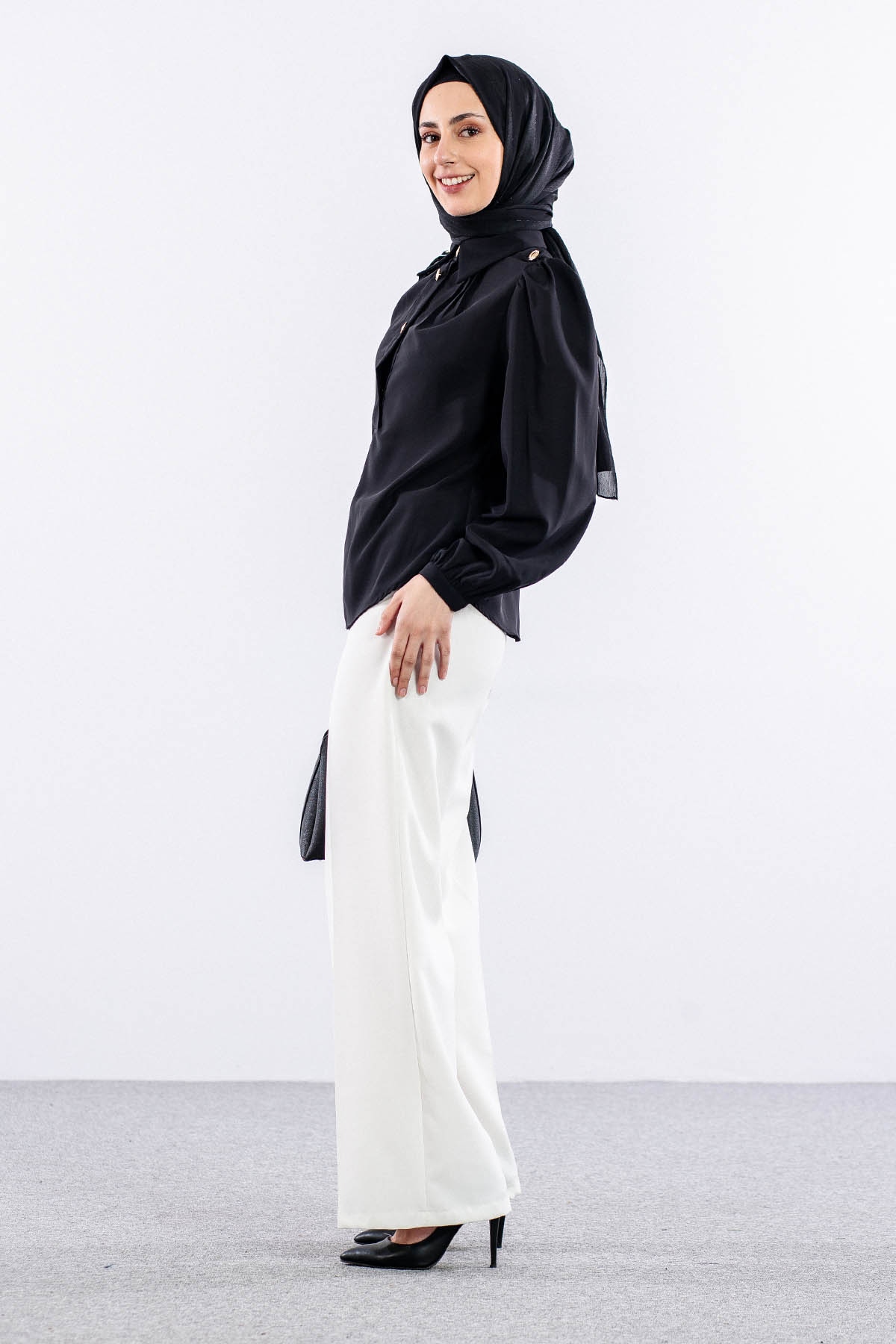 0420 Gömlek 38-44 - Siyah - 6