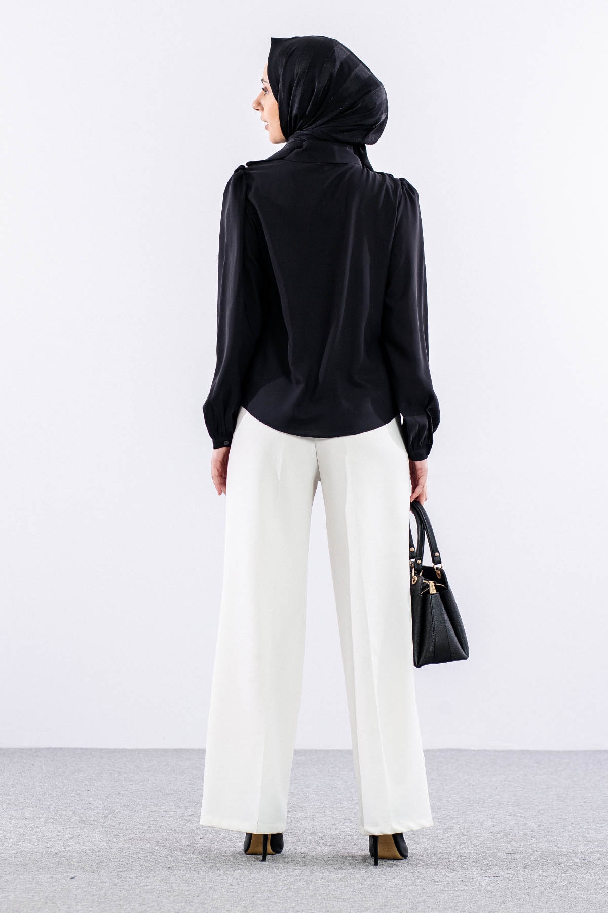 0420 Gömlek 38-44 - Siyah - 7