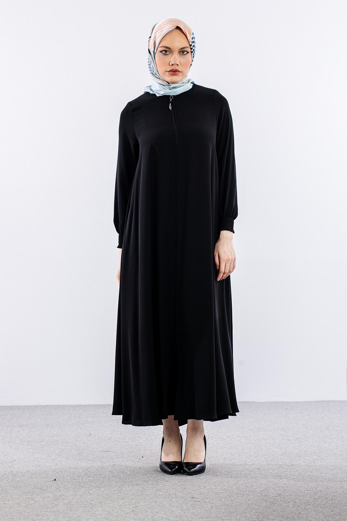 1001 Ferace 38-48 Mevlana - Siyah - - 1