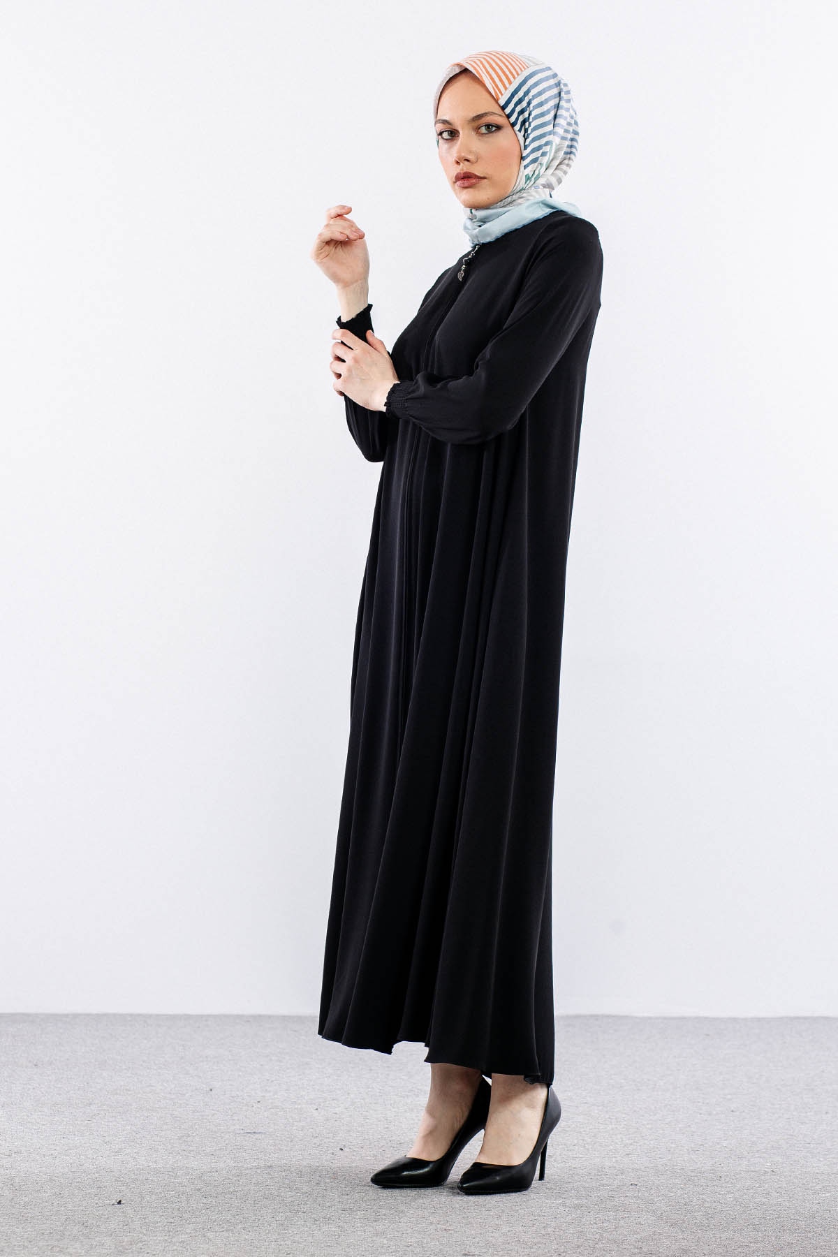 1001 Ferace 38-48 Mevlana - Siyah - - 3