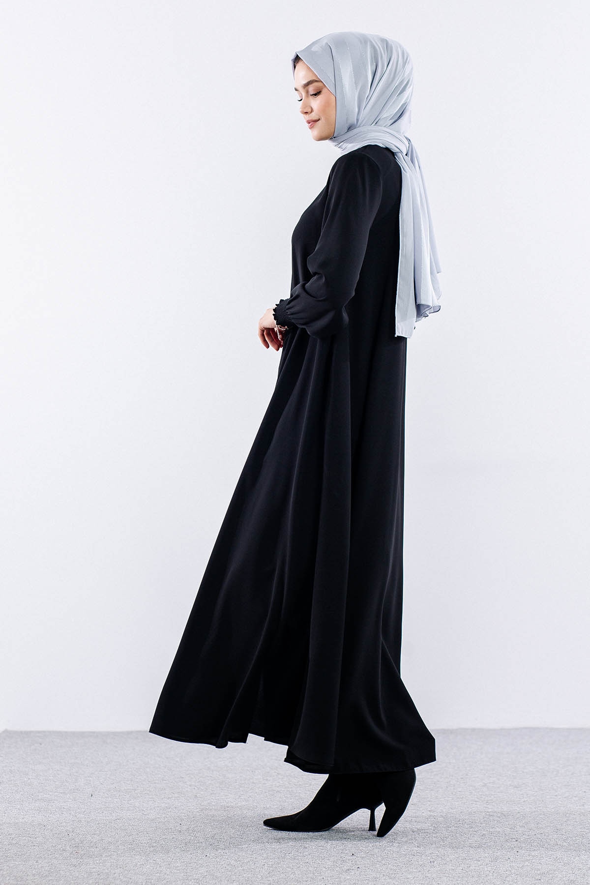 1001 Ferace 38-52 Mvln - Siyah - 3