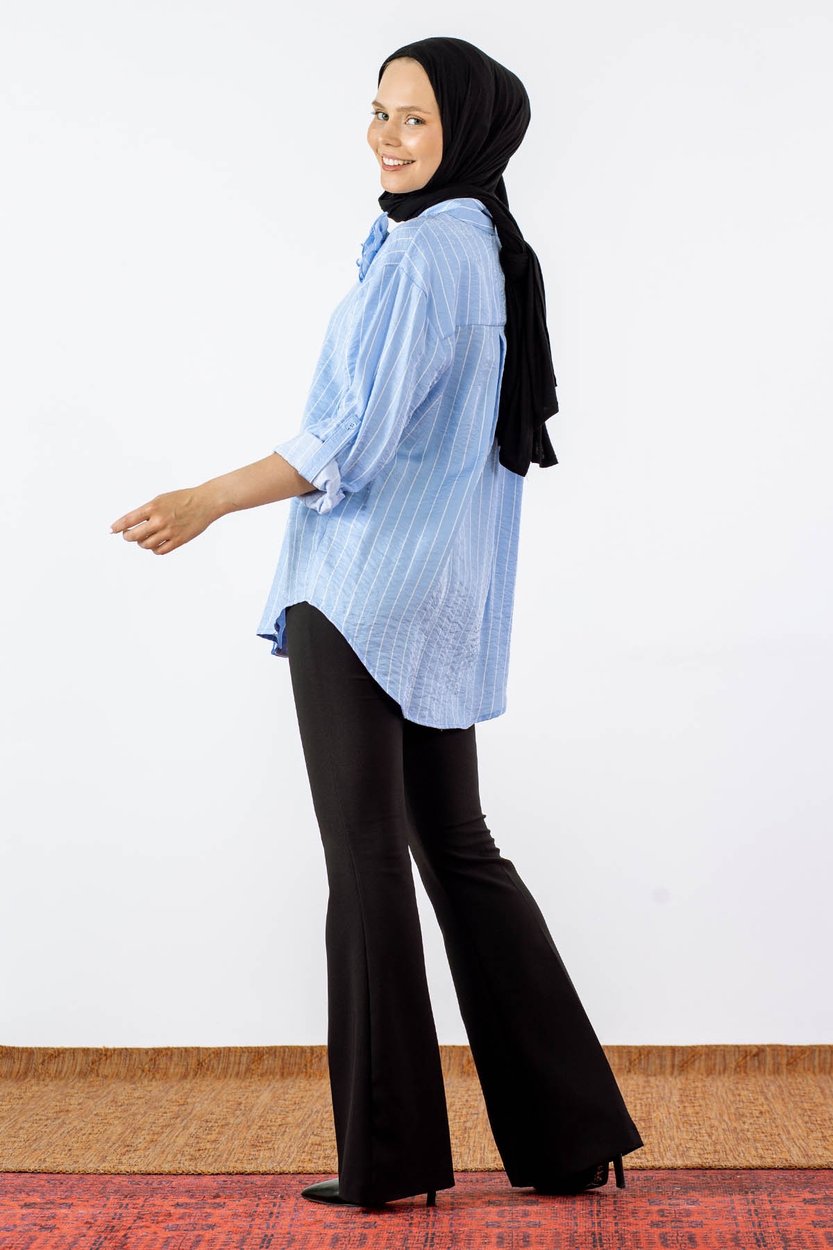 1003332 Gömlek S-m / L-xl - Mavi - 6