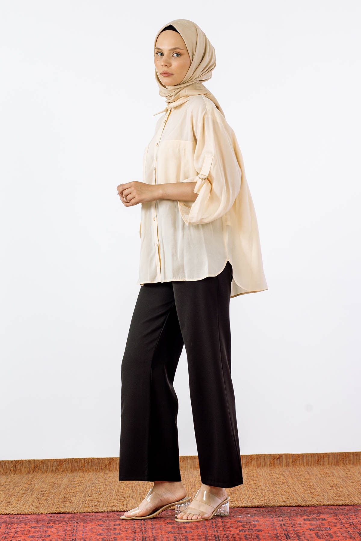 1003361 Gömlek S-m/l-xl - Bej - 2