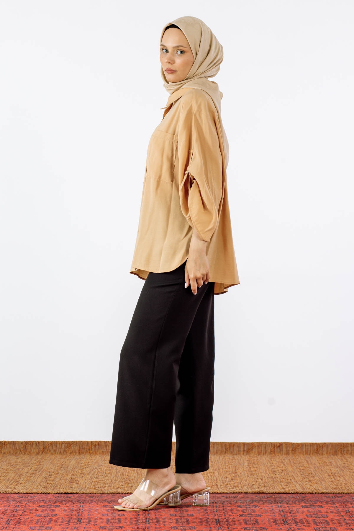 1003361 Gömlek S-m/l-xl - Camel - 3