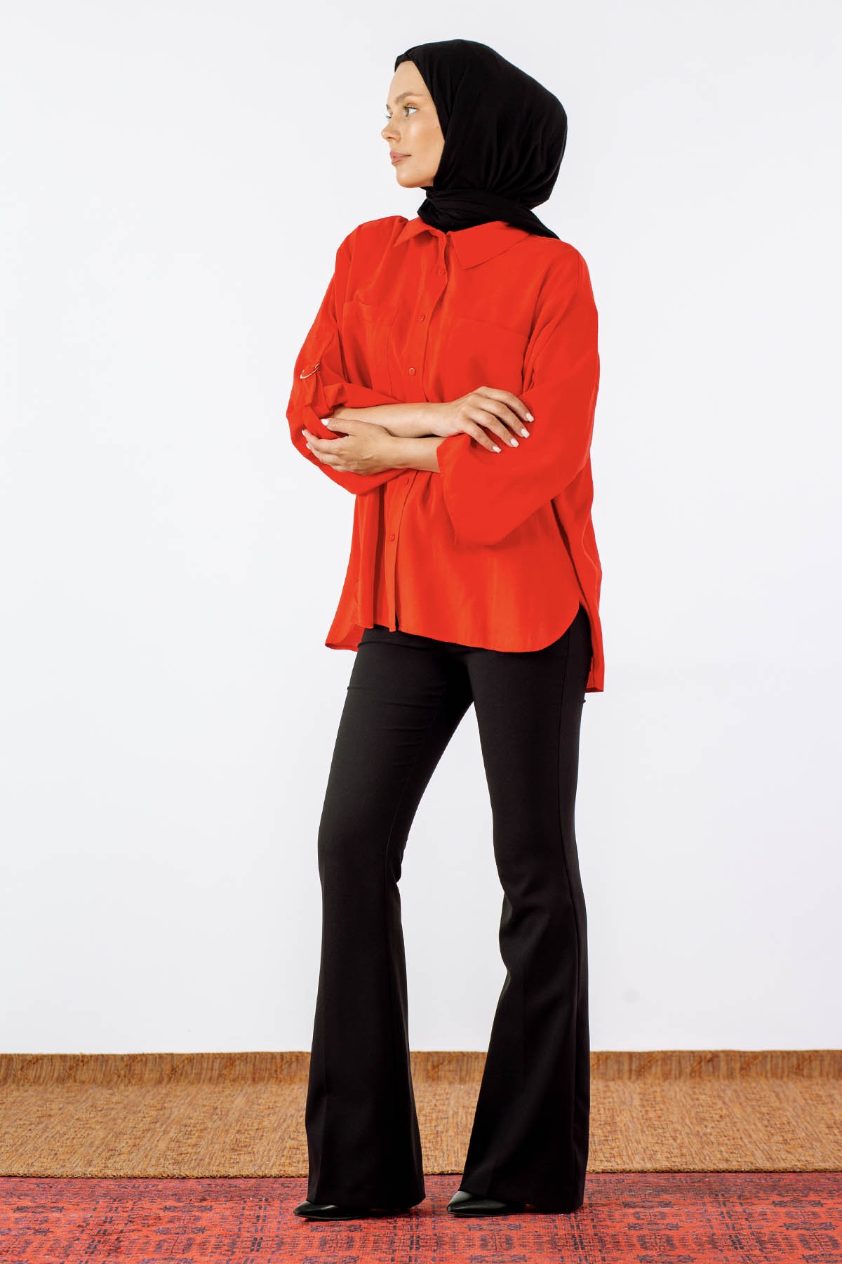 1003361 Gömlek S-m/l-xl - Kirmizi - 2