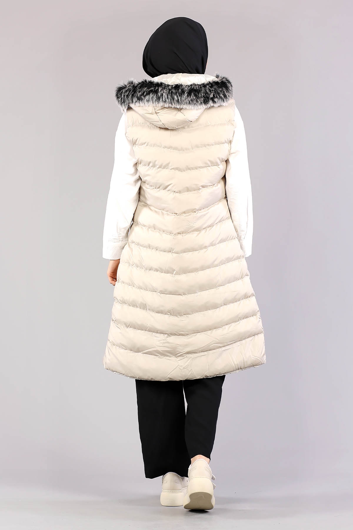 Şişme Yelek Yatay Desenli Taş - 5