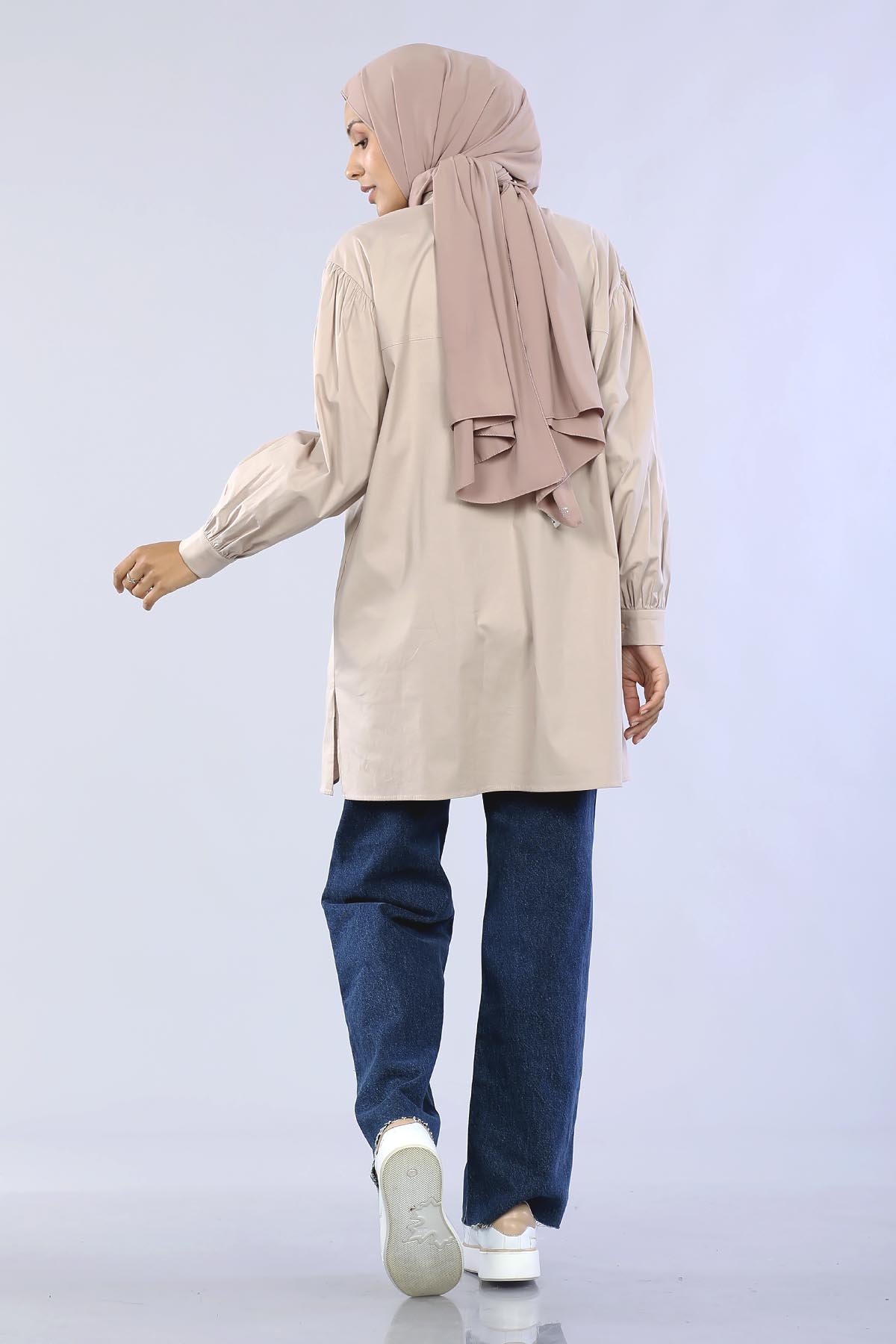 10166 Gömlek 38-42 İnci - Vizon - 5