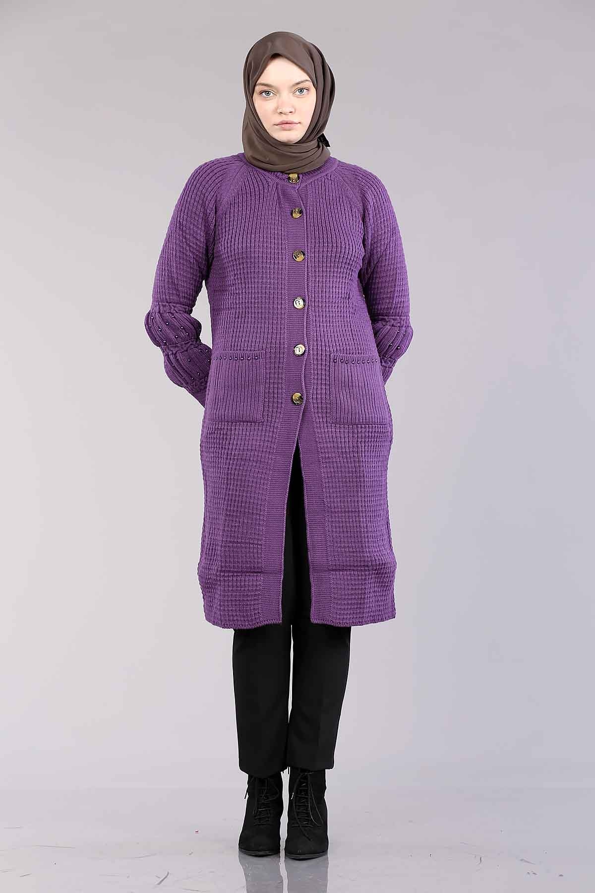 10250 Uzun Hirka Tek - Mor - 1