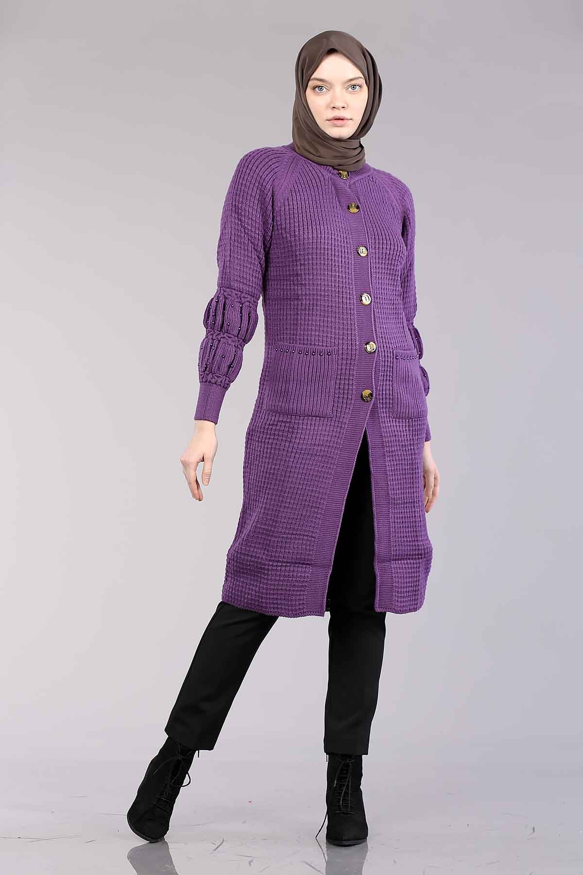 10250 Uzun Hirka Tek - Mor - 2