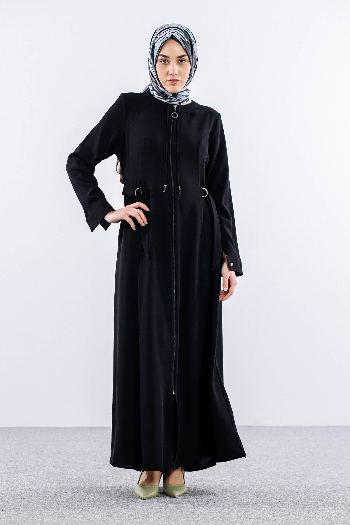 1026 Ferace 42-52 Svl Ptk - Siyah - 1