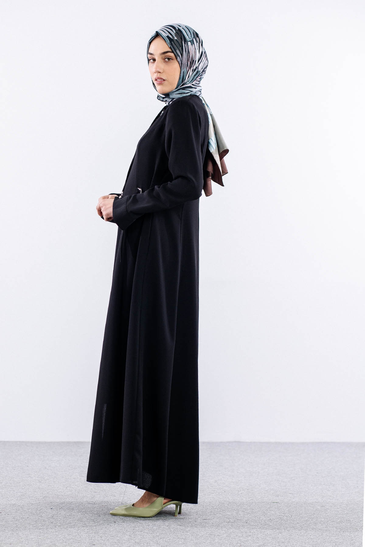 1026 Ferace 42-52 Svl Ptk - Siyah - 3