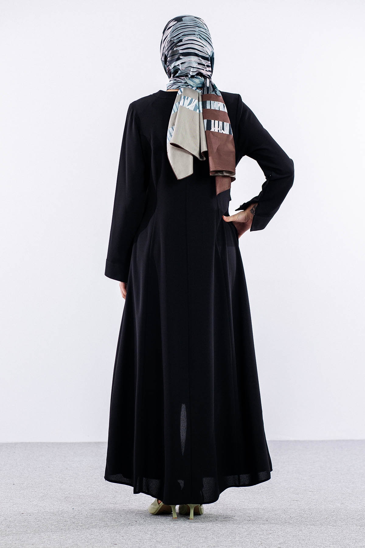 1026 Ferace 42-52 Svl Ptk - Siyah - 4