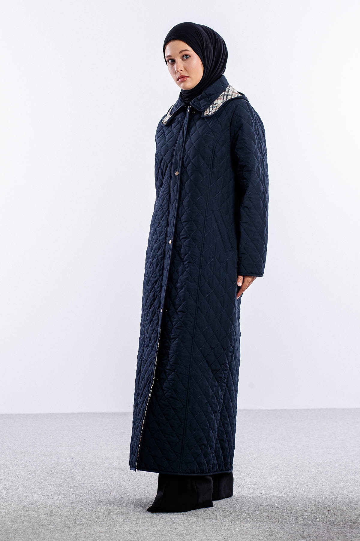 1035 Kapitone Kap 44-50 Uzun - Lacivert - 3