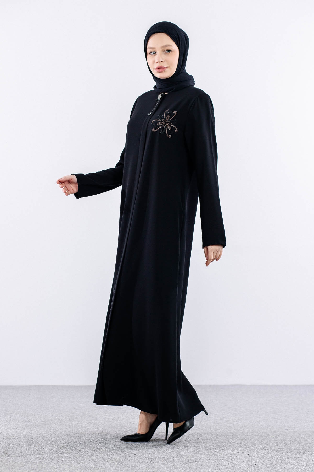 1037 Ferace 46-56 Aylin Ptk - Siyah  - - 3