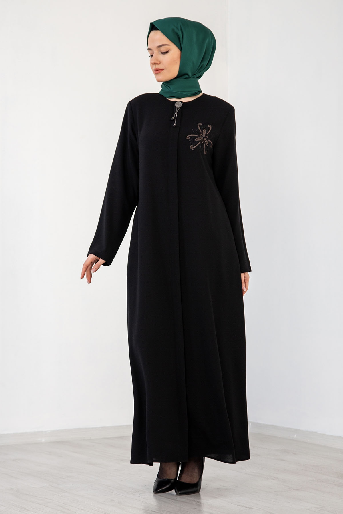 1037 Ferace 46-56 Ptk - Siyah - 3