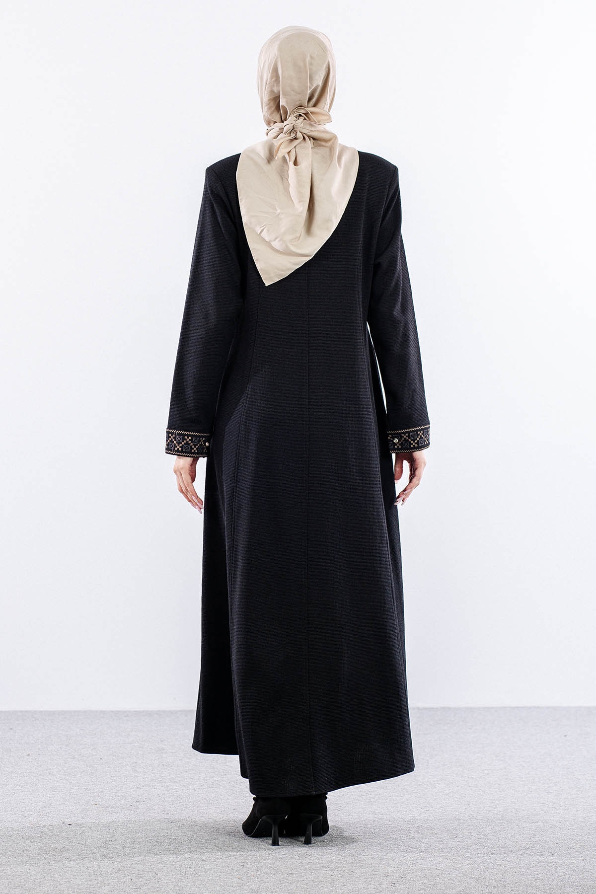 1038 Ferace 44-54 Sevda Luna Kis 993 - Siyah - 5