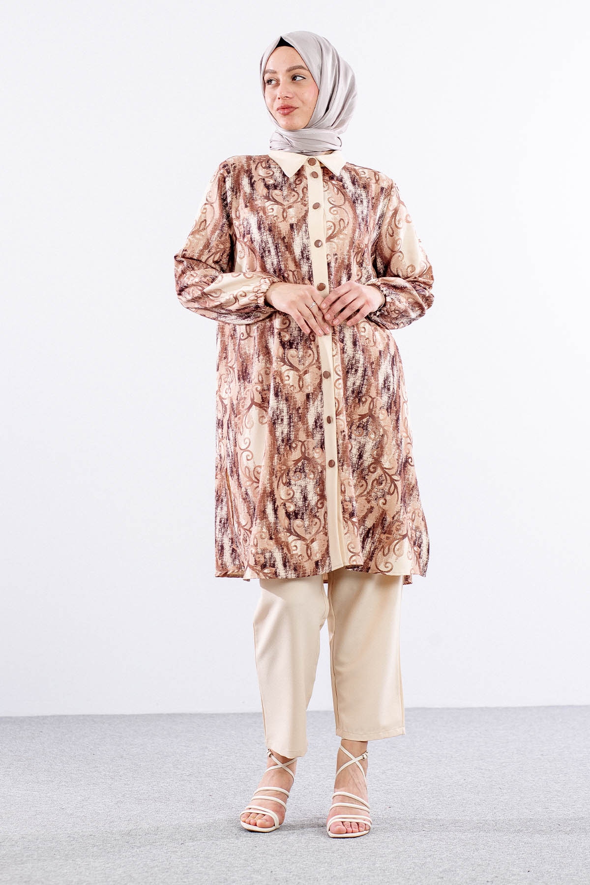 1068 Takim 44-50 Dsn - Bej - 2