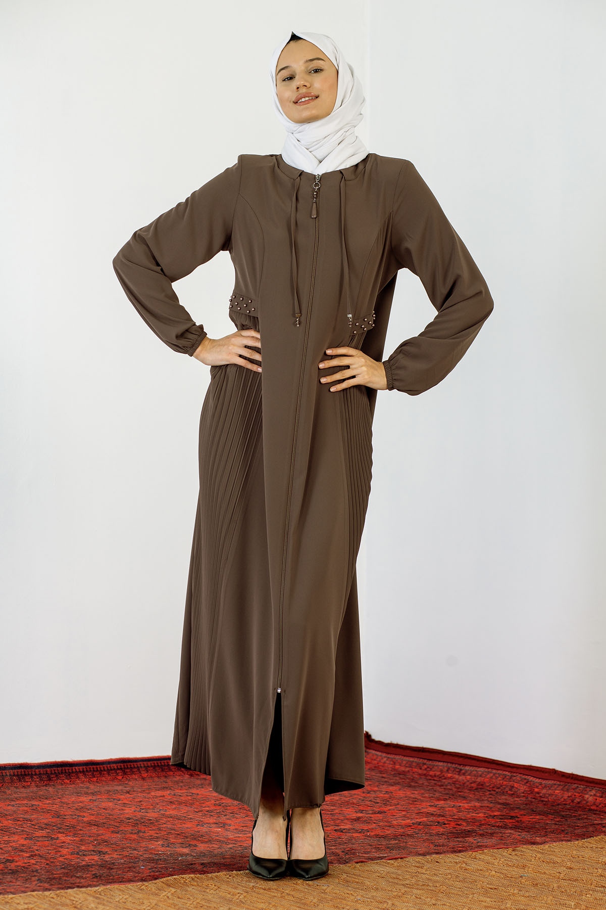 1072 Ferace 44-54 - Kahve - 1