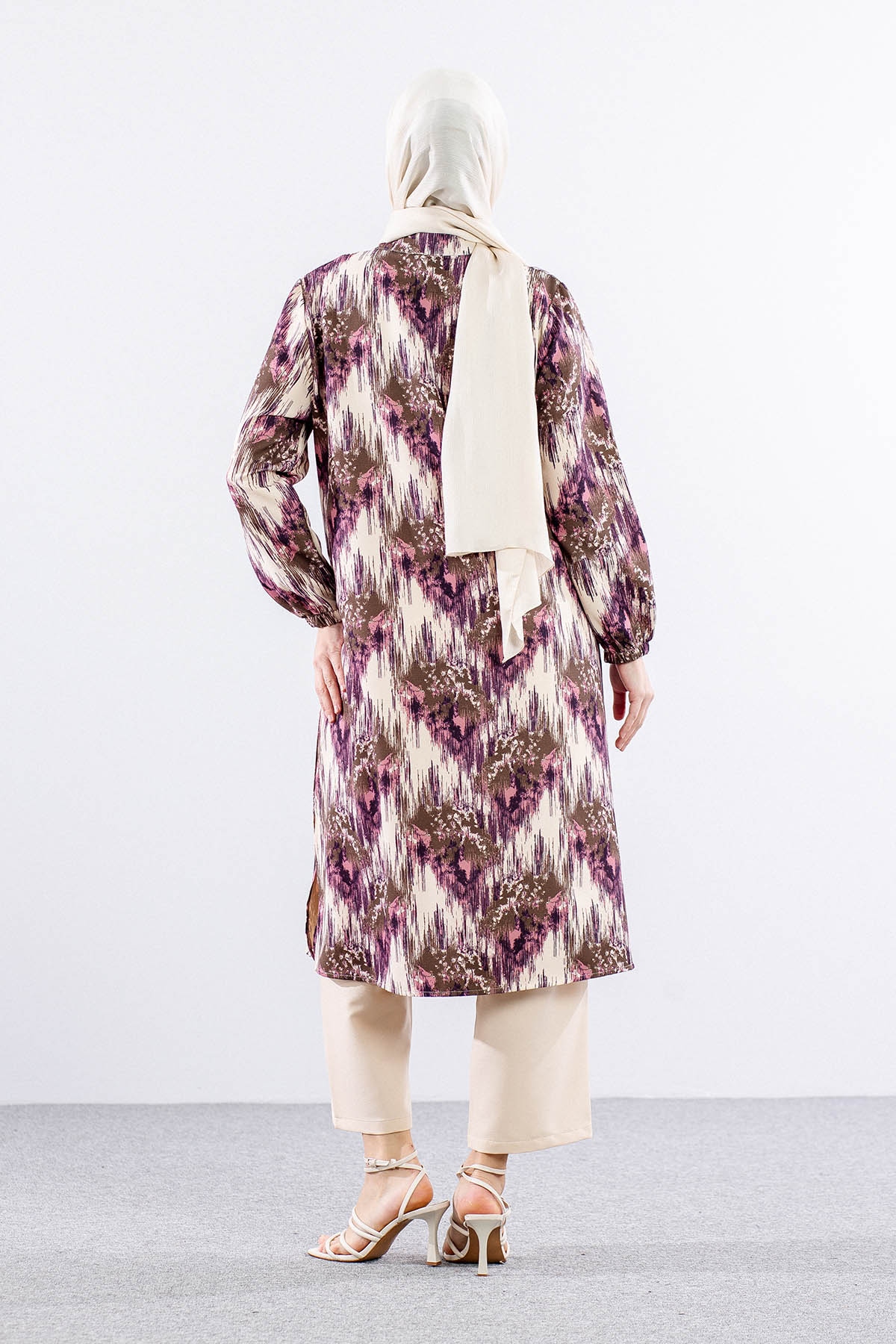 1072 Takim 44-50 Dsn - Pudra - 4