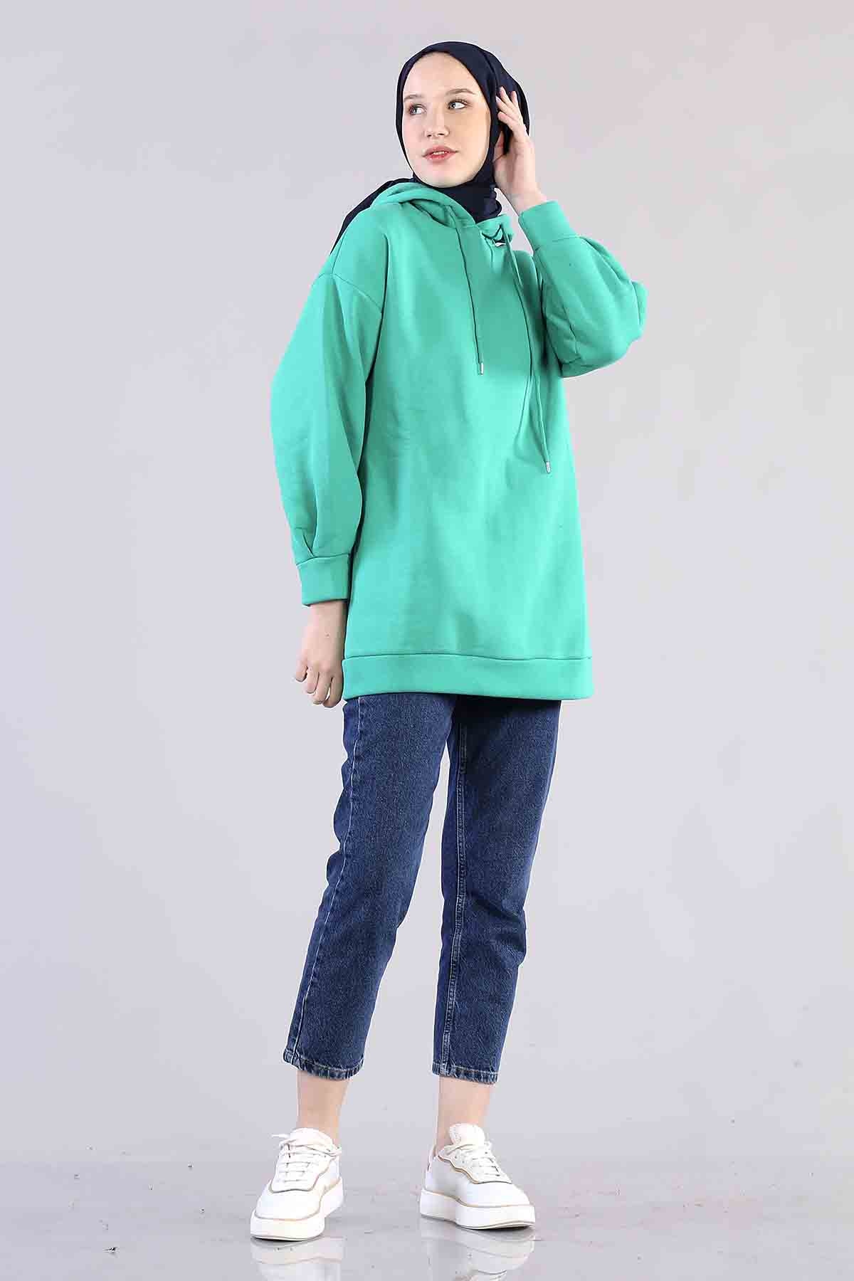 1081 Kapşonlu Tunik 38-44 - Benetton - 1