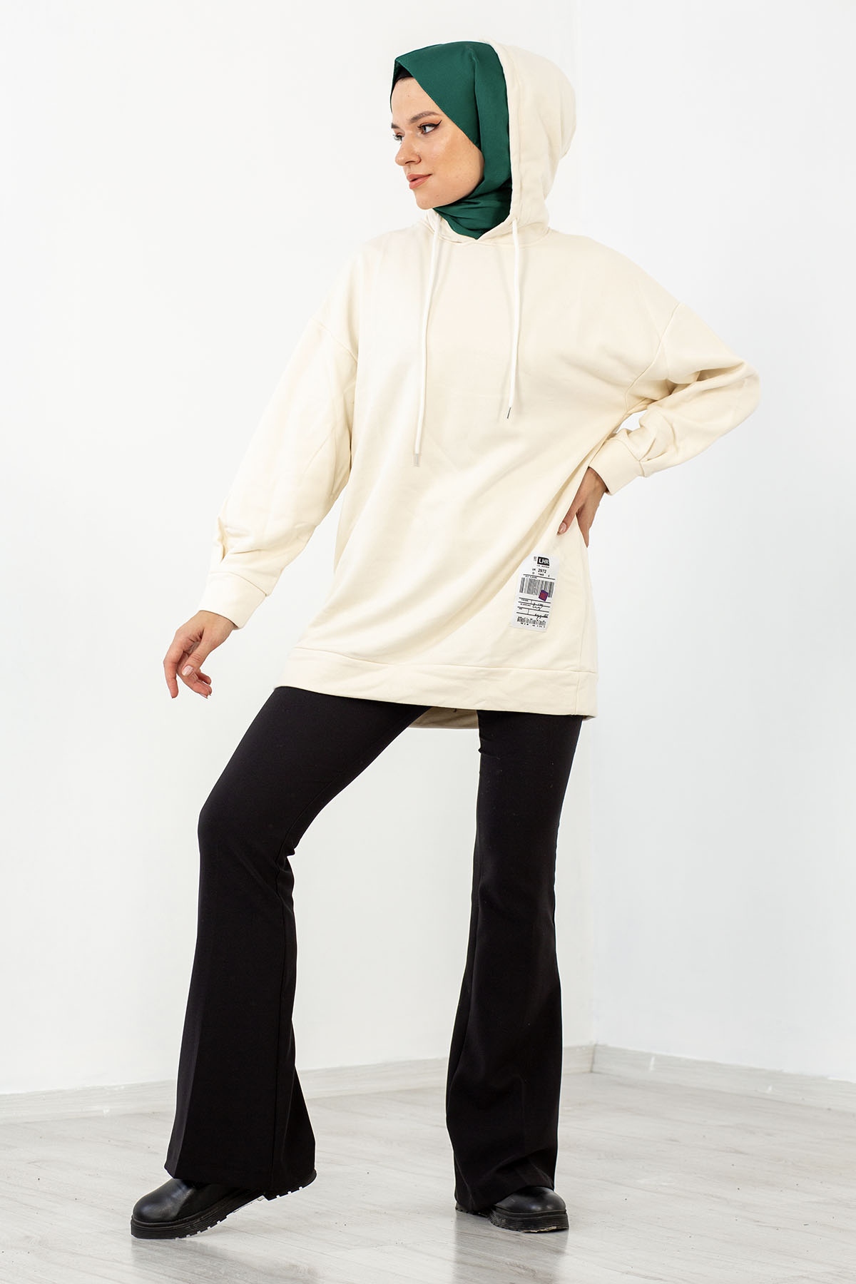 1081 Sweat Tunik 38-44 - Krem - 2