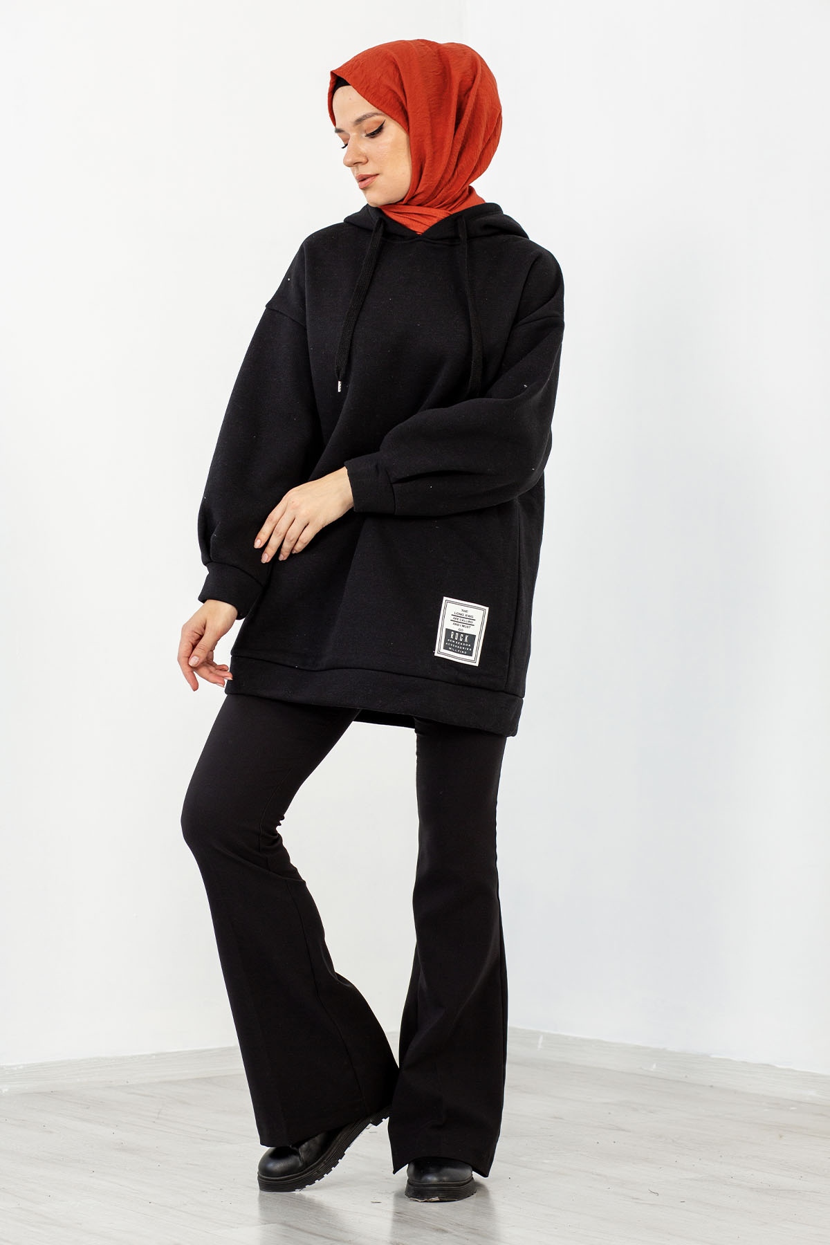 1081 Sweat Tunik 38-44 - Siyah - 2