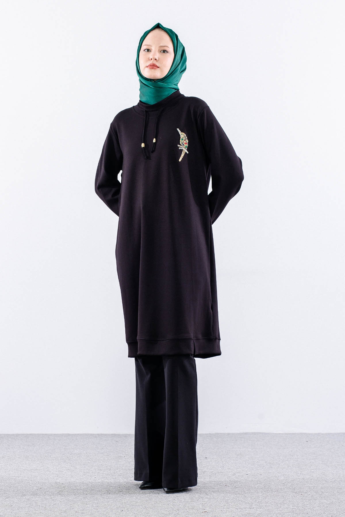 10911-010 Tunik 40-42-44-46 - Siyah - 3