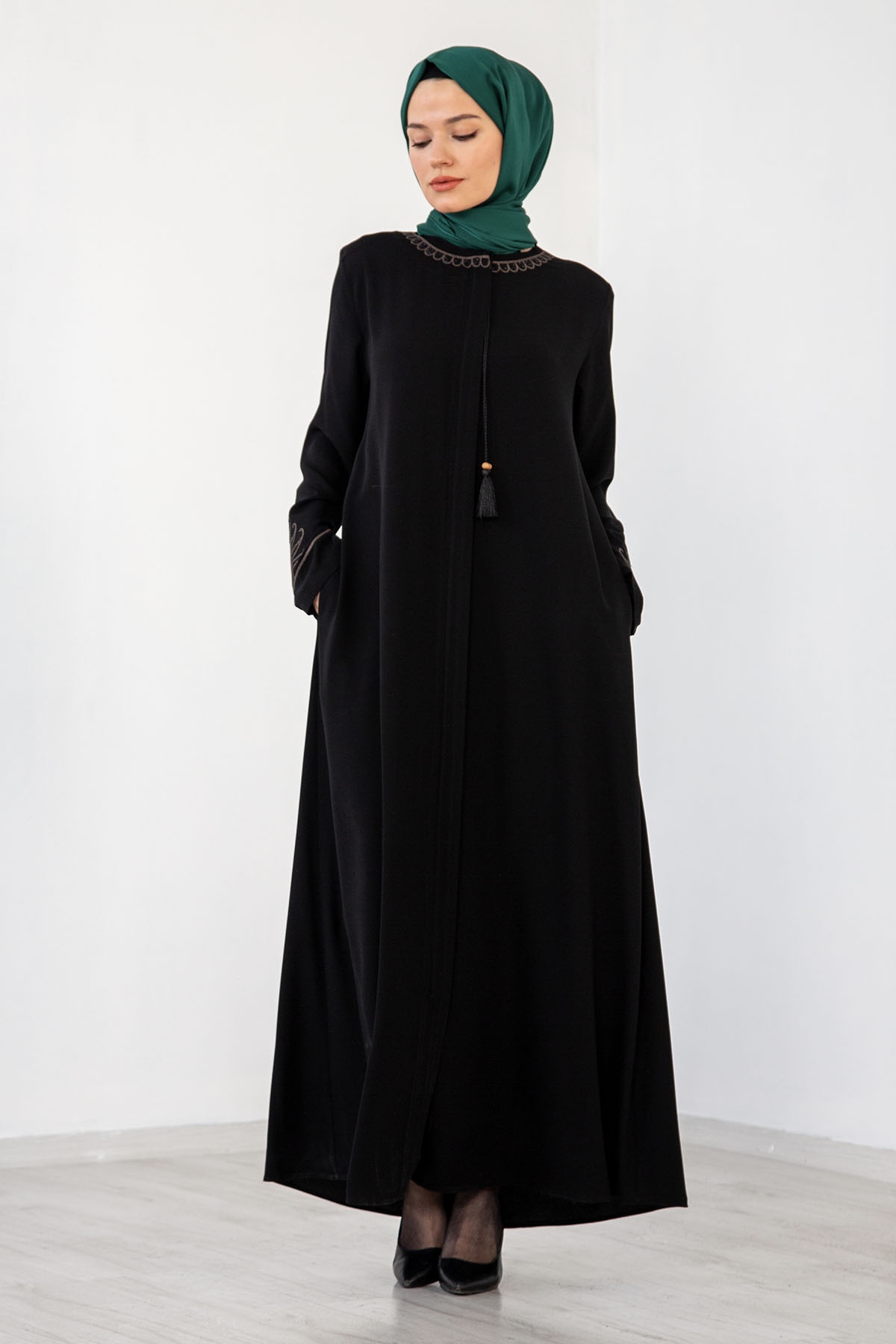 1094 Ferace 50-600 Krp - Siyah - 1