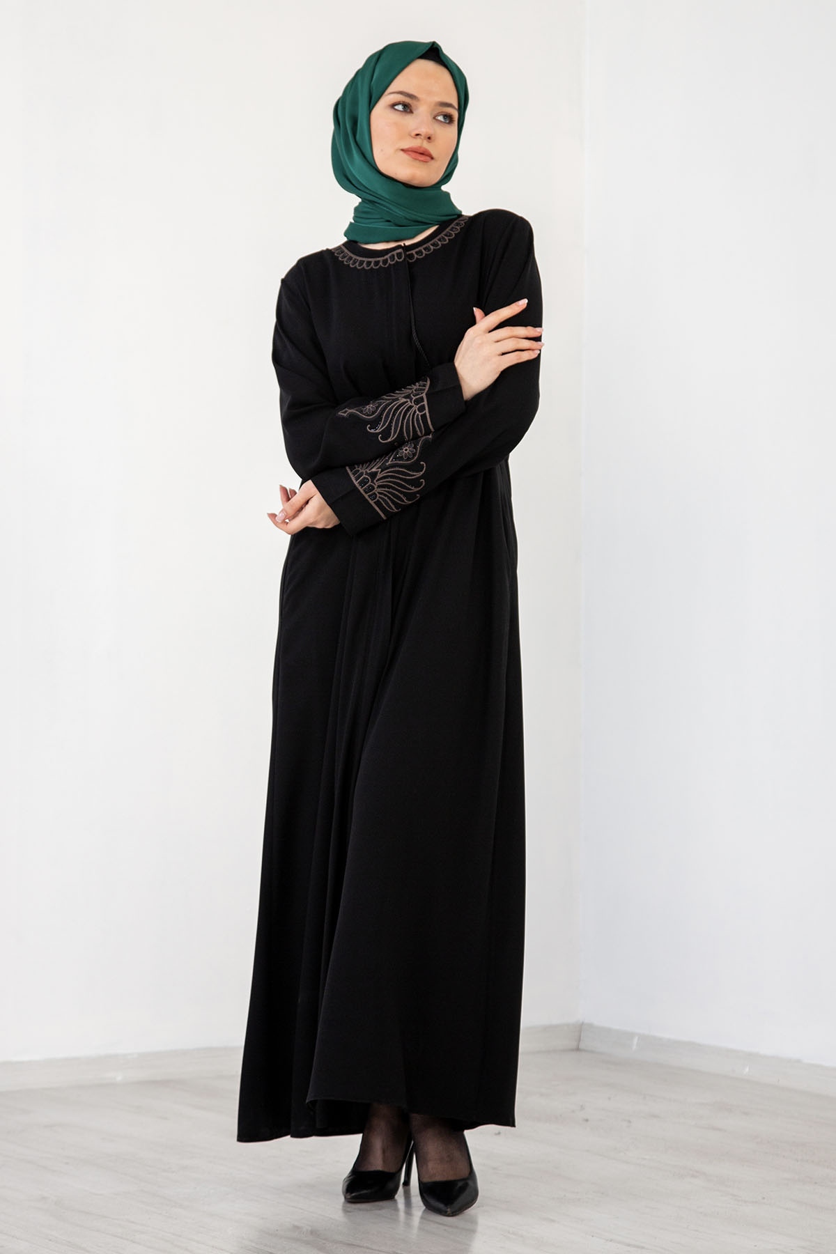 1094 Ferace 50-600 Krp - Siyah - 3